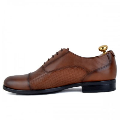 Chaussure classique 100% cuir tabac - Photo 2