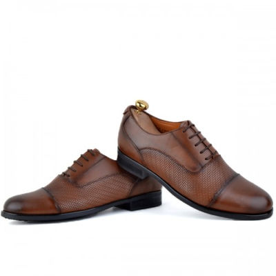 Chaussure classique 100% cuir tabac - Photo 3