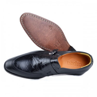 Chaussure classique en cuir noir - Photo 3