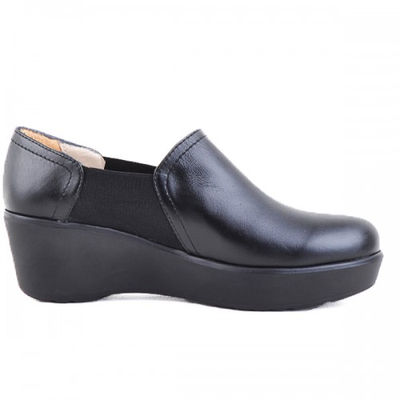 Chaussure femme confortable 100% cuir noir - Photo 2