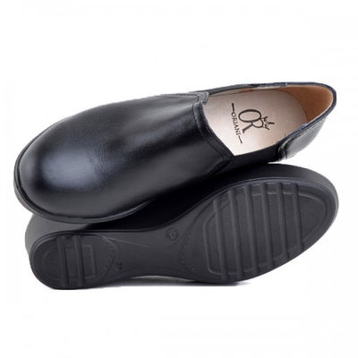 Chaussure femme confortable 100% cuir noir - Photo 3