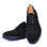 Chaussure richelieu en cuir daim bleu avec semelle extra-light confortable lo-B1 - Photo 2