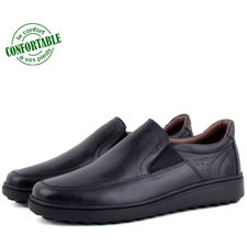 Chaussures 100% cuir médical noir