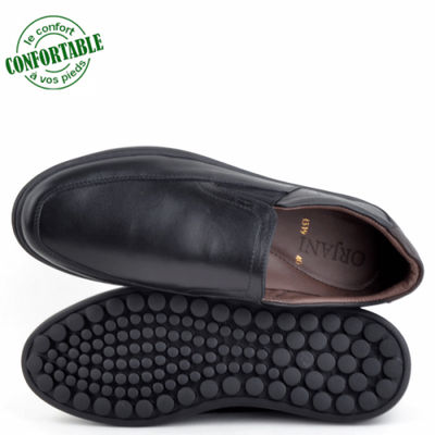 Chaussures 100% cuir médical noir - Photo 4