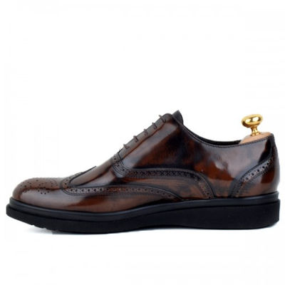 Chaussures classiques 100% cuir démasquable marron- semelle extra-light ar - Photo 3
