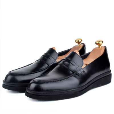 Chaussures classiques 100% cuir démasquable noire - semelle extra-light