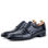 Chaussures classiques en cuir croco noir - 1