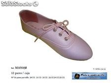 Chaussures cordon fille rose