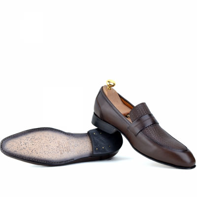 Chaussures de ville pour homme 100% cuir marron - Photo 2