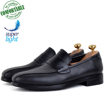 Chaussures de ville pour homme 100% cuir noir kw