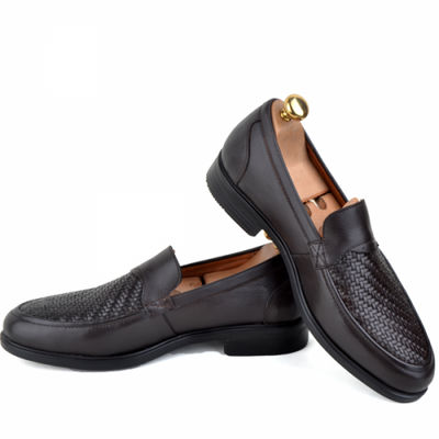 Chaussures de ville pour homme en cuir marron kw - Photo 2