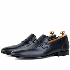 Chaussures de ville pour homme en cuir noir