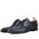 Chaussures de ville pour homme en cuir tressé noir - 1