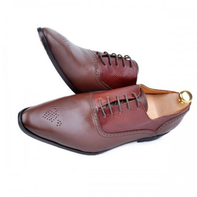 Chaussures en véritable cuir 1005 tabac - Photo 4