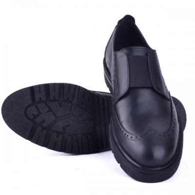 Chaussures extra confortable en cuir noir - Photo 2
