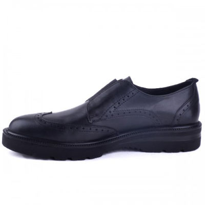 Chaussures extra confortable en cuir noir - Photo 4