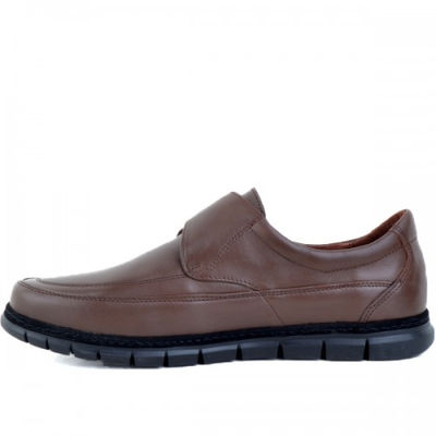 Chaussures médicales 100% cuir extra confortable marron - Photo 3