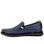 Chaussures médicales confortables 100% cuir bleu - Photo 4