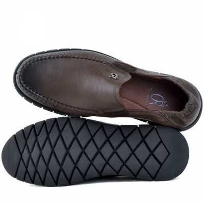 Chaussures médicales confortables 100% cuir marron kw - Photo 4