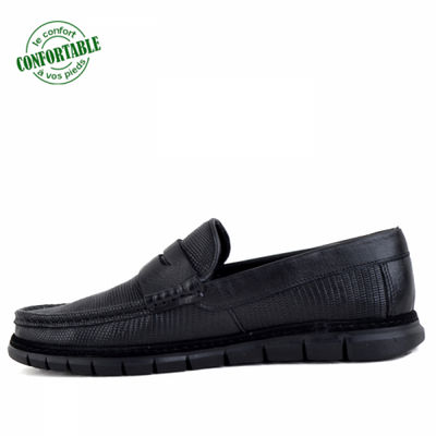 Chaussures médicales, confortables 100% cuir noir - Photo 3