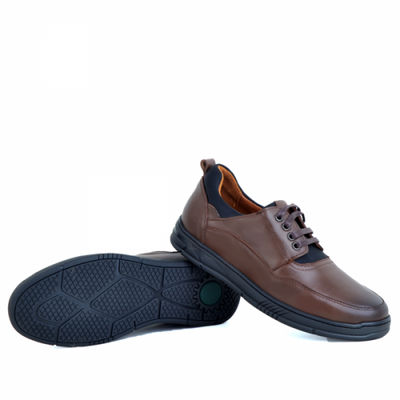 Chaussures médicales confortables marron 100% cuir - Photo 2