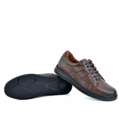Chaussures médicales confortables marron 100% cuir kw - Photo 2