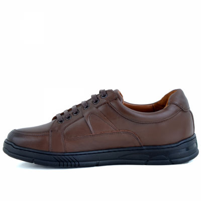 Chaussures médicales confortables marron 100% cuir kw - Photo 3