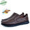 Chaussures médicales confortables respirant 100% cuir marron - 1