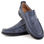 Chaussures médicales confortables respirante 100% cuir bleu - Photo 2