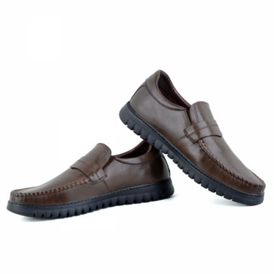 Chaussures médicales extra confortables 100% cuir marron - Photo 2