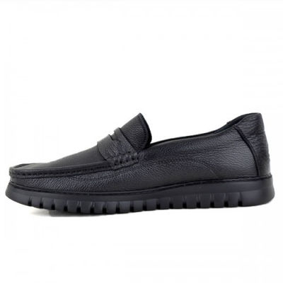 Chaussures médicales extra confortables 100% cuir noir nj - Photo 3