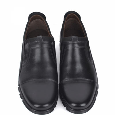 Chaussures médicales pour homme 100% cuir crust noir - Photo 3