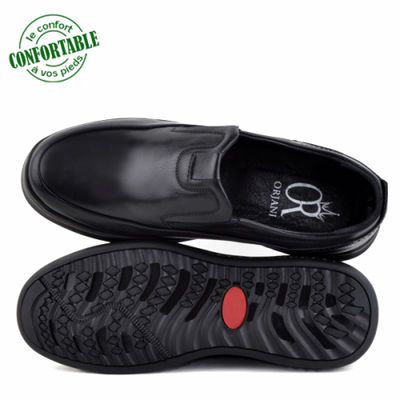 Chaussures pour homme 100% cuir médical nj noir - Photo 2