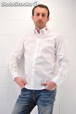 chemise homme 7Camicie Kiss Blanco