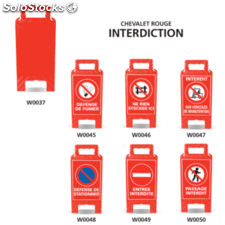 Chevalets de signalisation signalisation rouge - Photo 3