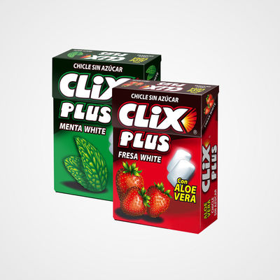 Chicles Clix Plus formato para máquina de venda automática