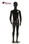 Children unisex black colored mannequin - Foto 4