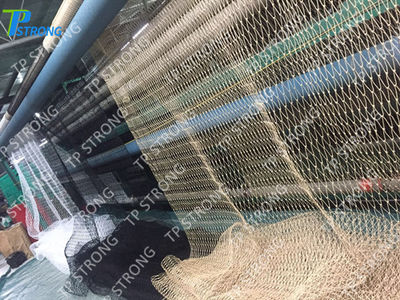 China, fabricación de anudada PE pesca con redes de arrastre de red