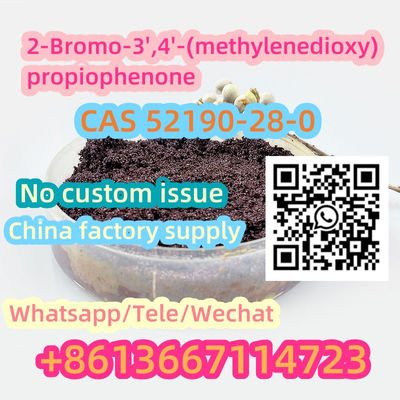 China factory supply 2-Bromo-3&#39;,4&#39;-(methylenedioxy)propiophenone cas 52190-28-0