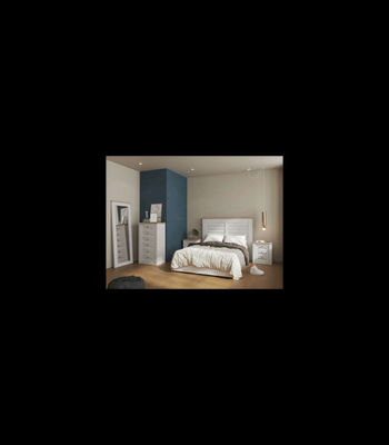 Chinfonier para dormitorio modelo Kansas acabado blanco tibet/roble amazonas, - Foto 2