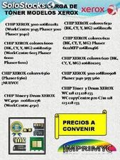 Chip de toner para modelos xerox