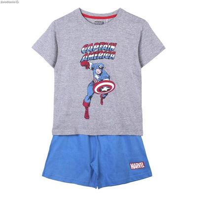 Chłopięcą piżamkę na lato Marvel Szary Niebieski