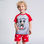 Chłopięcą piżamkę na lato Mickey Mouse Czerwony Szary - 4