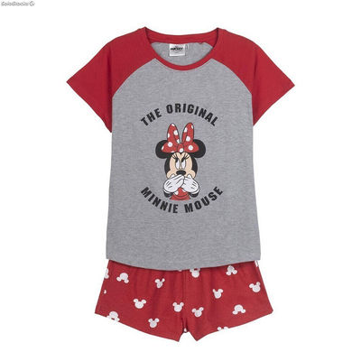 Chłopięcą piżamkę na lato Minnie Mouse Czerwony Kobieta Szary