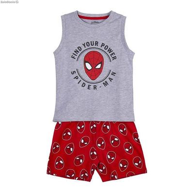 Chłopięcą piżamkę na lato Spider-Man Szary