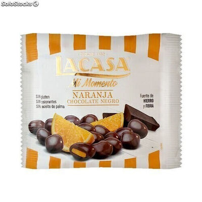 Chocolate Negro con Naranja 30g Lacasa
