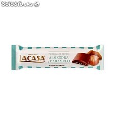 Chocolatina Leche, Almendra y Caramelo 25g Lacasa