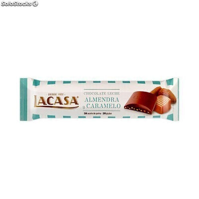 Chocolatina Leche, Almendra y Caramelo 25g Lacasa