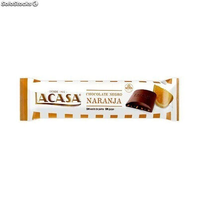 Chocolatina Naranja y Chocolate Negro 25g Lacasa