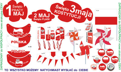 Chorągiewki -flagi Polskie - Zdjęcie 4